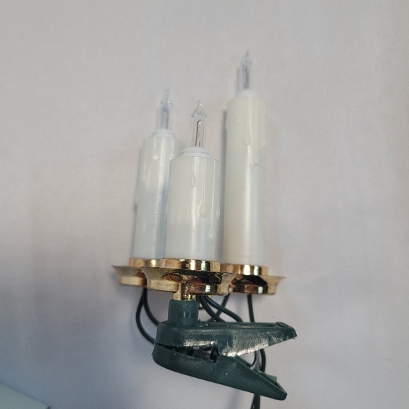 UL 15 Light White Triple Candle Christmas Light Set Lot of 2 Boxes - Picture 6 of 11